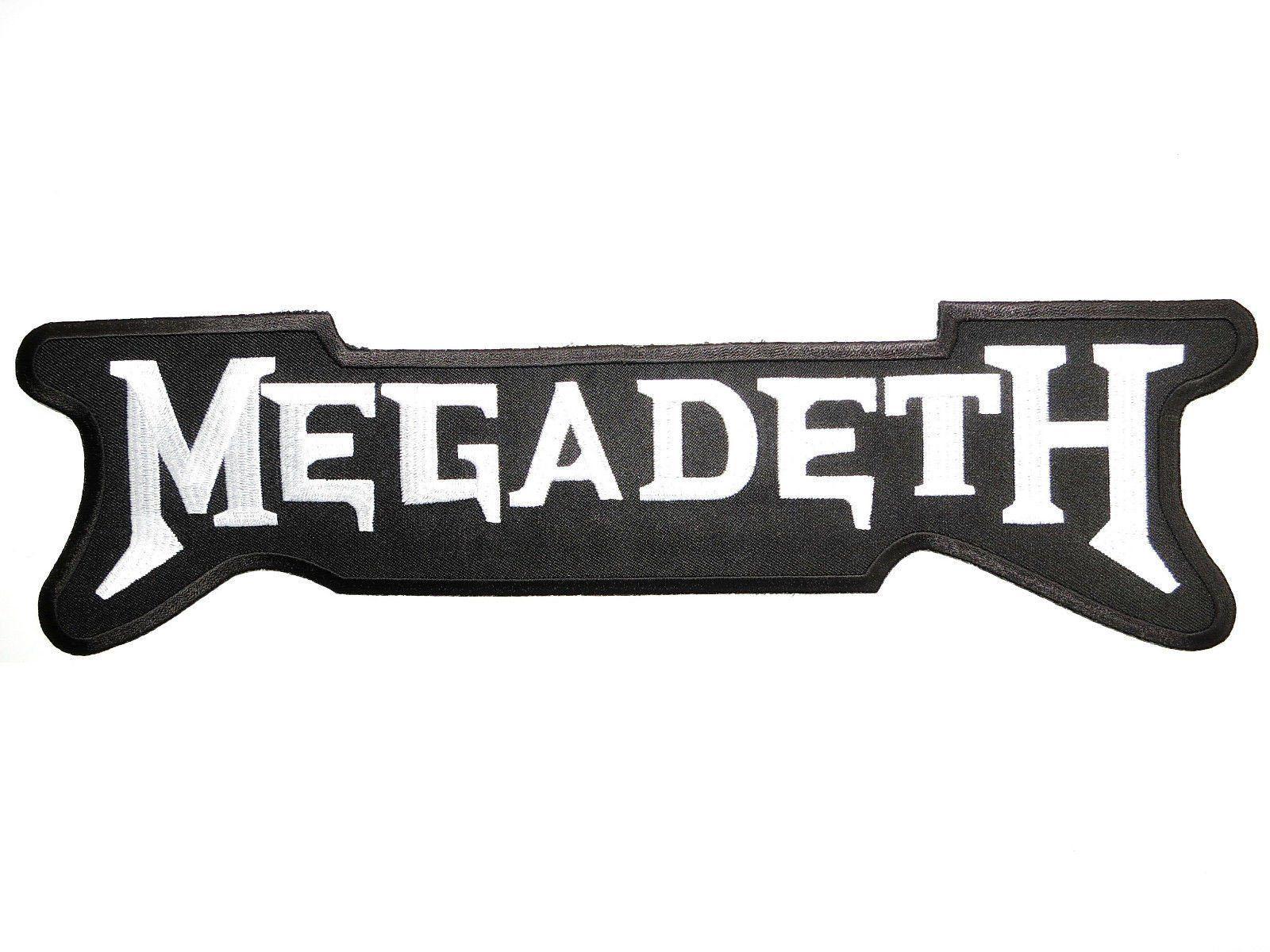 Megadeth Logo - MEGADETH Logo Big Embroidered Back Patch 13.5 33cm