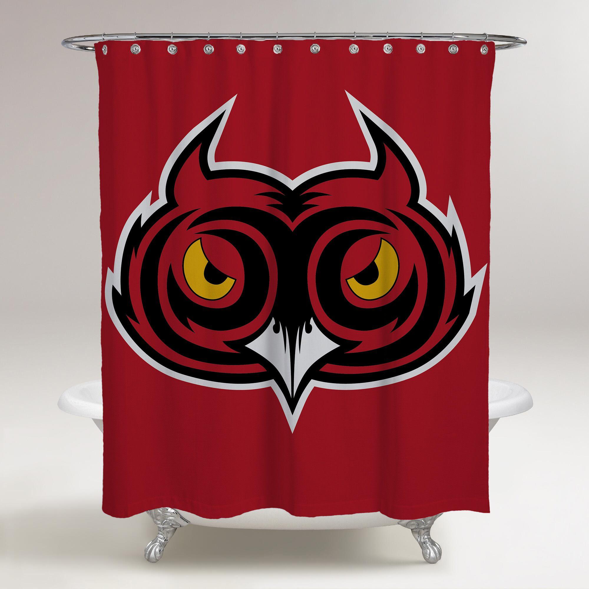 Temple Owls Logo - TEMPLE OWLS LOGO OWLS BATHROOM SHOWER CURTAIN FOOTBALL | Fatboy Studio