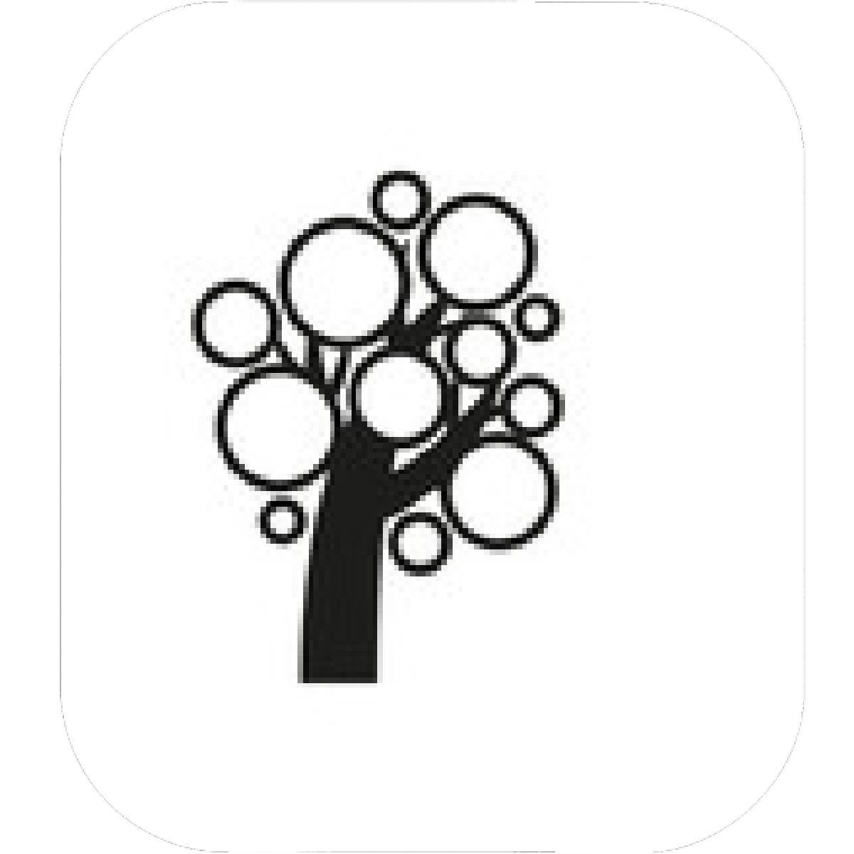 Like Symbol Circle with Black Tree Logo - Designs – Mein Mousepad Design – Mousepad selbst designen