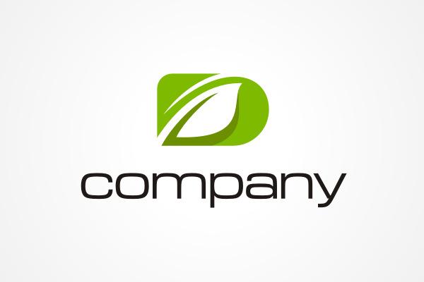 D Company Logo - Letter D Leaf Logo