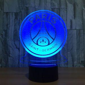 Paris Soccer Logo - Football Soccer Paris Saint PSG 3D LED Lamp Logo Flag Banners Night