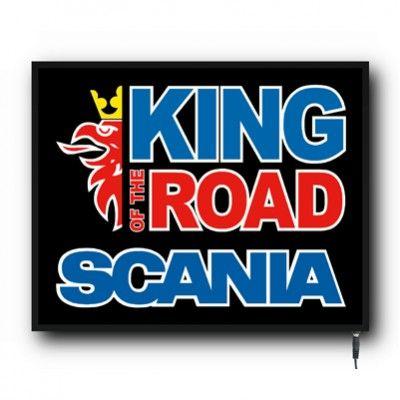 Scania Logo - Truck Cab SCANIA KING LOGO Interior 24v LED LOGO Illuminating Light