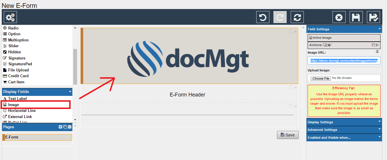 Possible Company Logo - Add Company Logo to E-Forms | docMgt