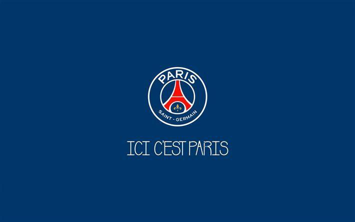 Paris Soccer Logo - Download Wallpaper PSG, Soccer, Logo, Paris Saint Germain, Minimal