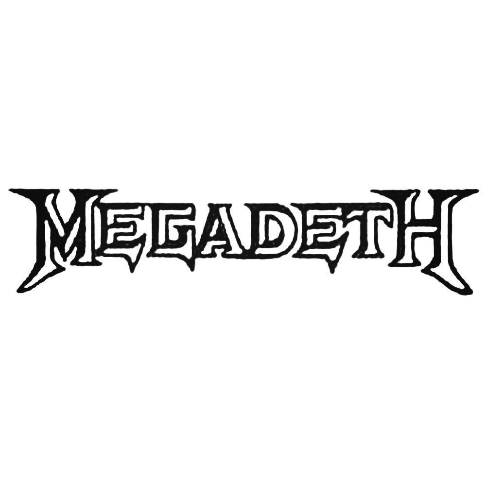 Megadeth Logo - Megadeth Logo Decal Sticker BallzBeatz. com. Aftermarket Decals