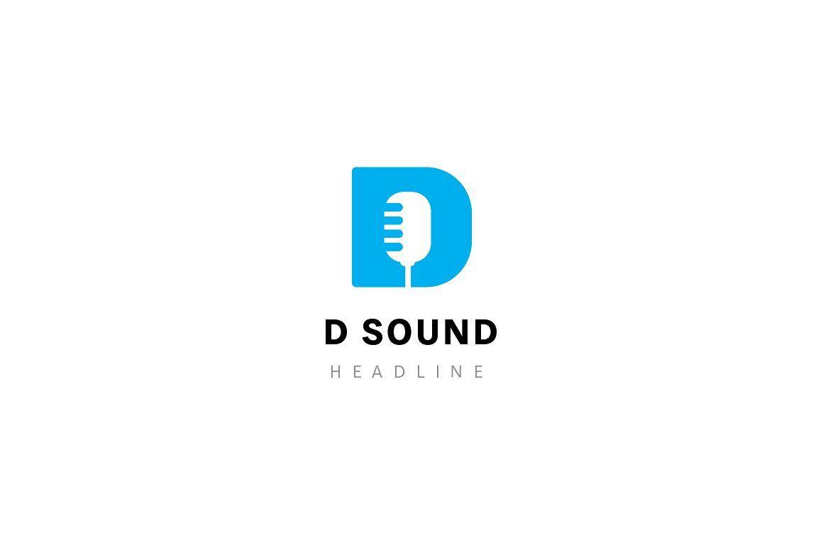 D Company Logo - D sound logo template. Logo Templates Creative Market