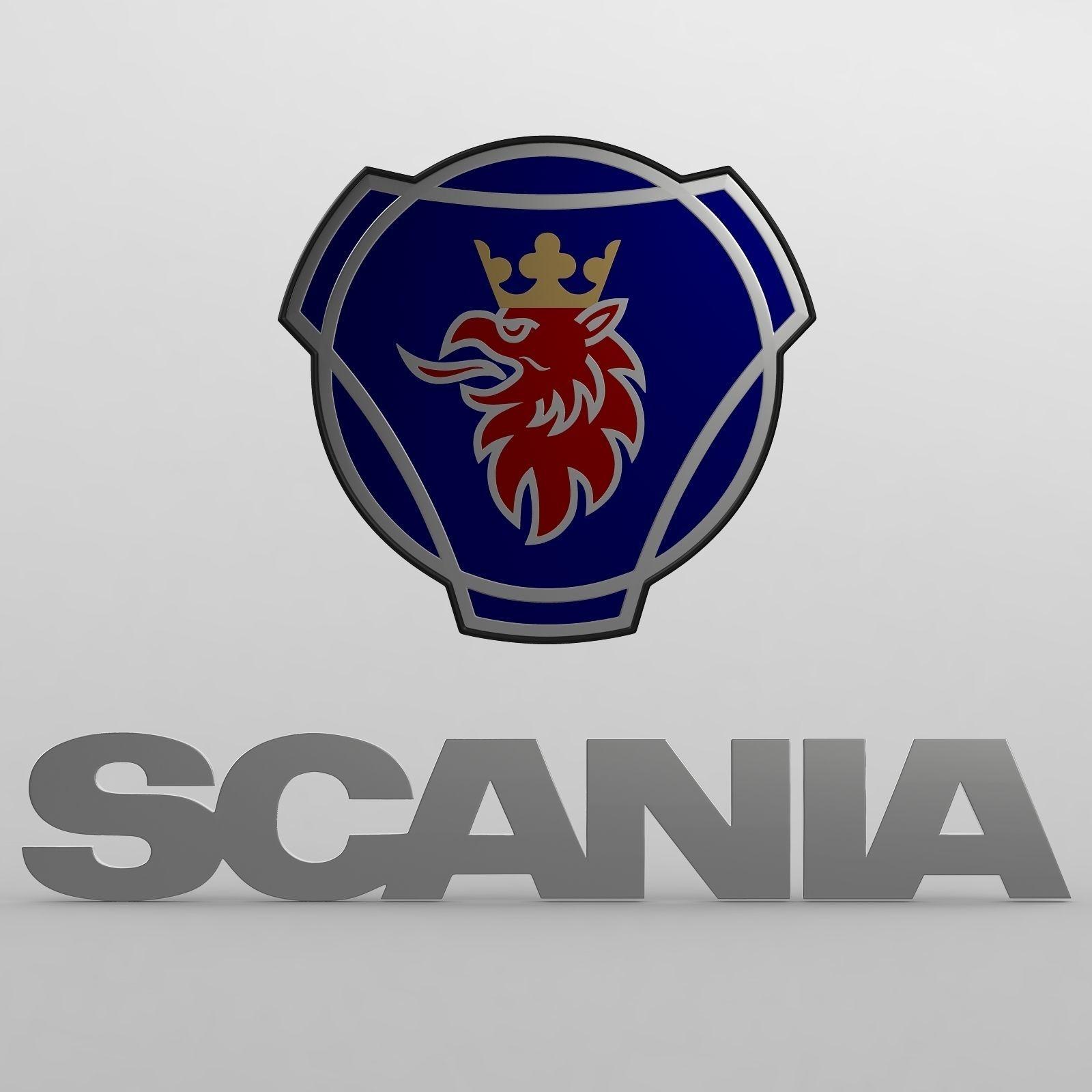 Scania Logo - 3D scania logo | CGTrader
