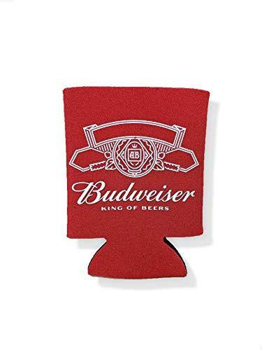 Bud Bowtie Logo - Budweiser 12oz Beer Can Cooler Holder Kaddy Coolie