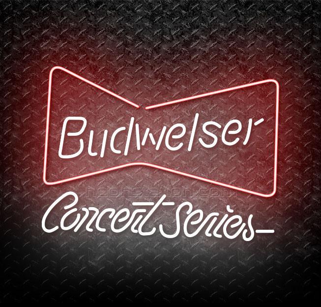 Bud Bowtie Logo - Budweiser Bowtie Concert Series Neon Sign For Sale // Neonstation