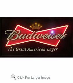 Bud Bowtie Logo - Budweiser Bowtie Neon & LED Sign only $199.99 - Signs - B