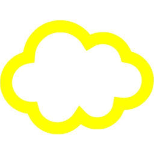 Yellow Cloud Logo - Yellow cloud icon - Free yellow cloud icons