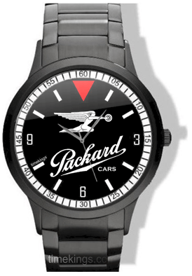 Packard Car Logo - Packard Cars Logo Black Steel Watch