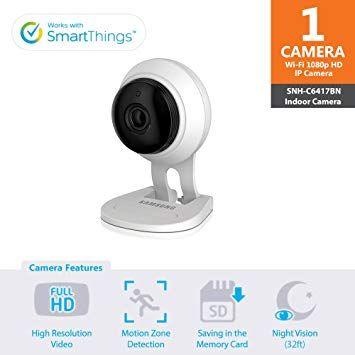 Samsung Surveillance Logo - Amazon.com : SNH-C6417BN - Samsung Wisenet SmartCam 1080p Full HD Wi ...