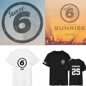 Day6 Kpop Logo - Kpop Day6 T Shirt 1st Album SUNRISE Young K Tshirt Dowoon Cotton Jae