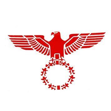 Red Eagle Car Logo - Sourcingmap Red Eagle Shaped Adhesive Decal Sticker for Car Vehicle ...