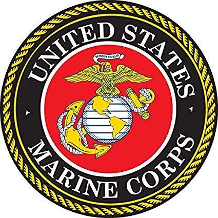 Marines Logo - USMC Oorah U.S. Marines Logo 4 to 11 Full Color Vinyl