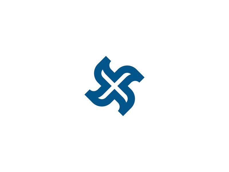 Cool X Logo - Blue X Logo by Sebastian | Dribbble | Dribbble