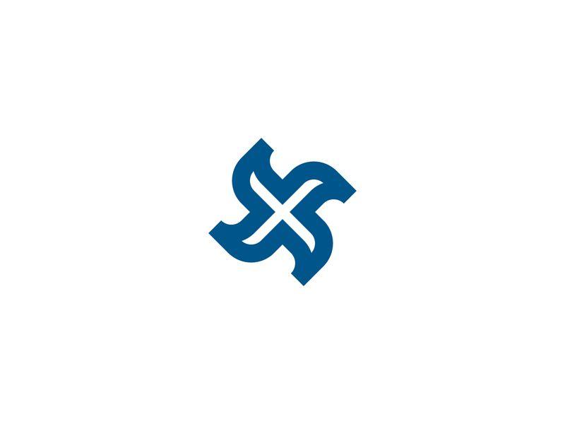 Cool X Logo - Blue X Logo