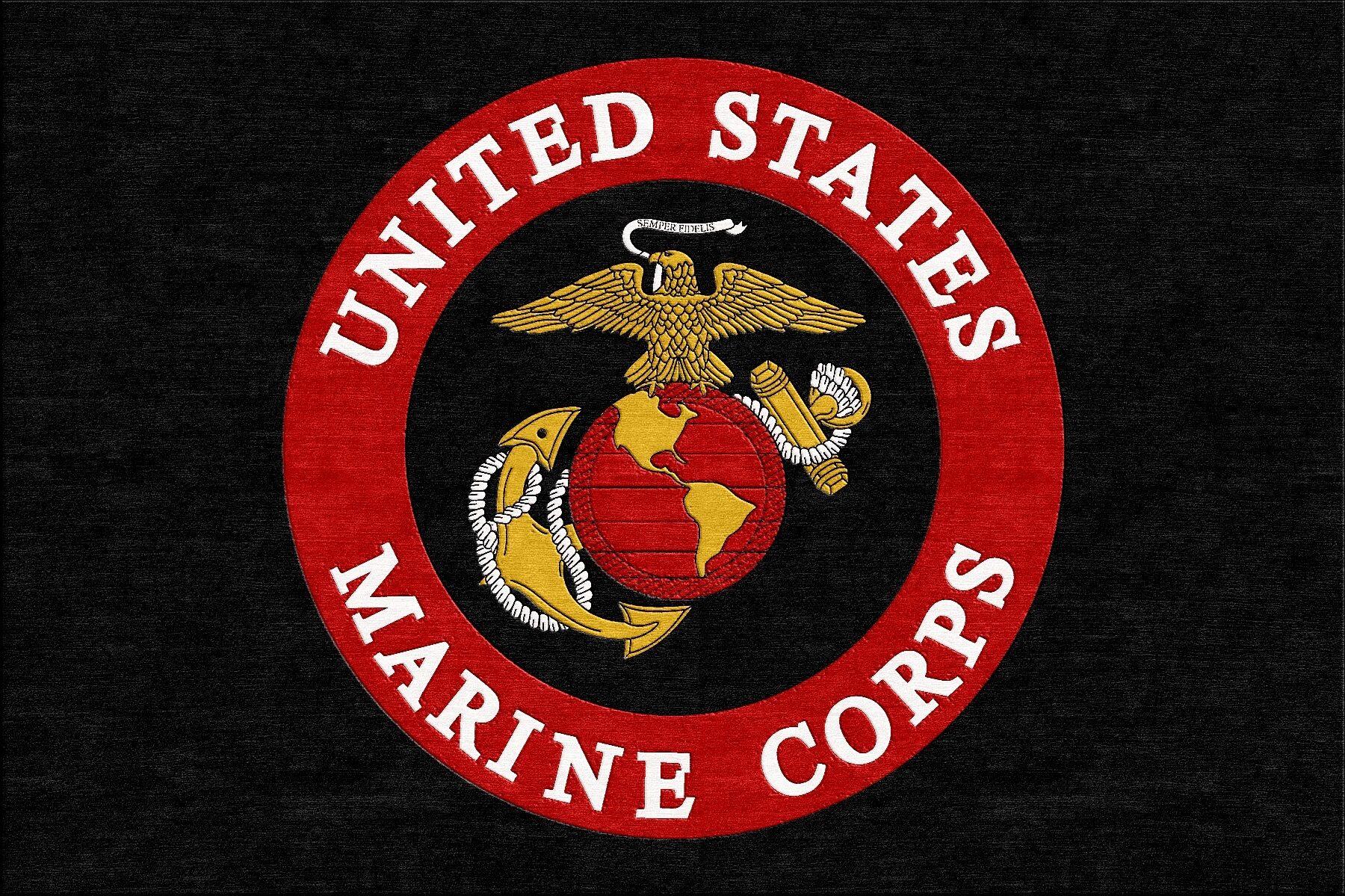 Marines Logo - US Marines Logo Rugs. Custom Marines Rugs
