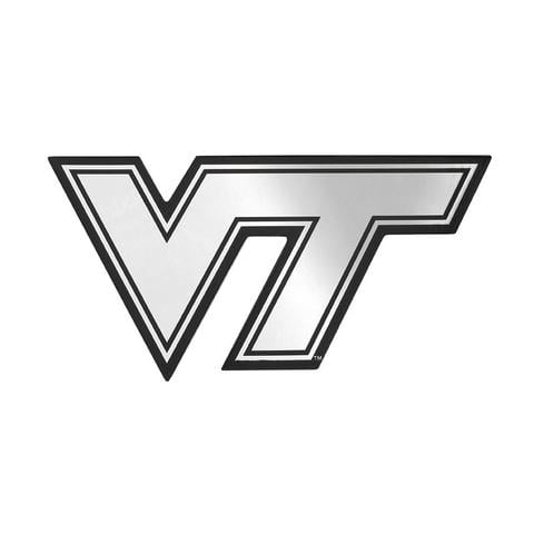 Virginia Tech Logo - Virginia Tech Logo Magnet: Silver – Campus Emporium
