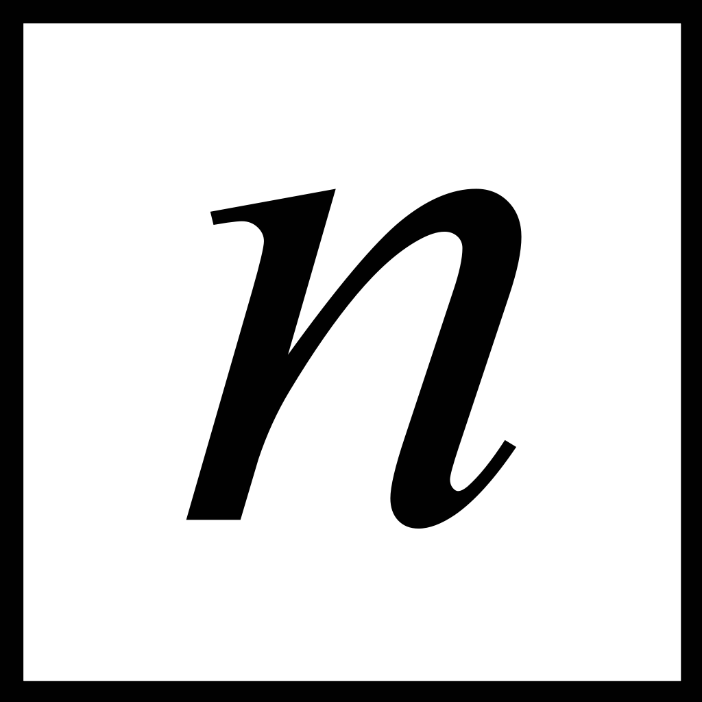 N and Black Square Logo - File:Square-n.svg