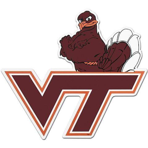 Virginia Tech Logo - Virginia Tech Logo with Hokie Bird Car Magnet | vt | Tech, Virginia ...