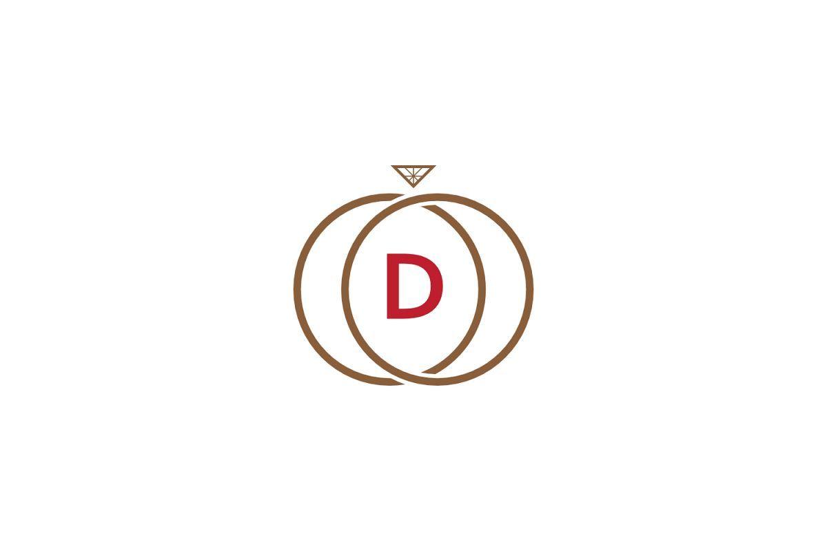 Diamond D Logo - d letter ring diamond logo