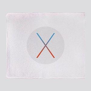 Cool X Logo - Cool Mac Os X Blankets - CafePress