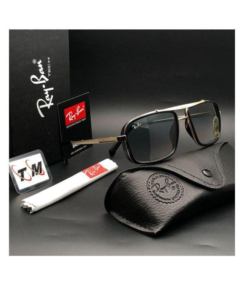 N and Black Square Logo - Ray Ban Avaitor Black Square Sunglasses ( 4413 ) - Buy Ray Ban ...