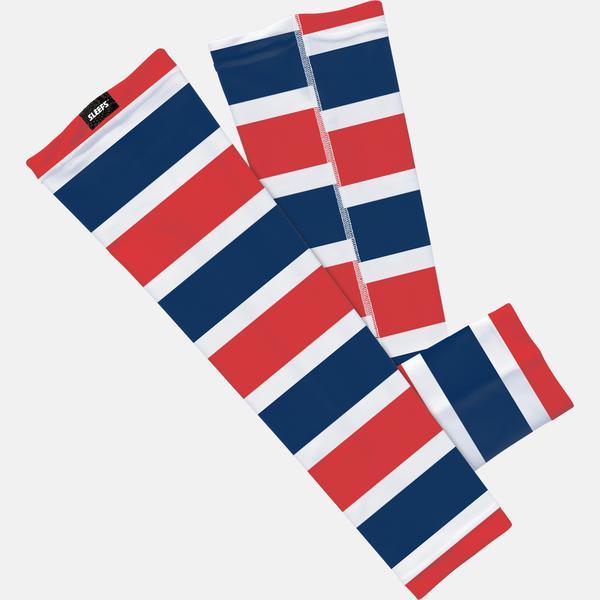 Red White and Blue Stripes Logo - Red White Blue Stripes Arm Sleeve