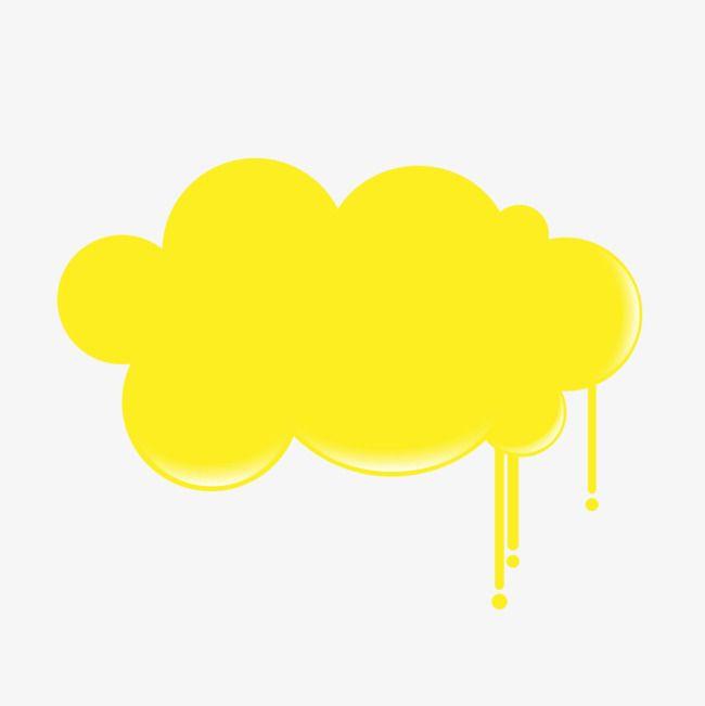 Yellow Cloud Logo - Painted Yellow Cloud, Cloud Clipart, Yellow PNG Image and Clipart ...