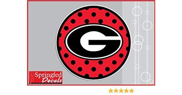 4 Dot Logo - Amazon.com : Georgia Bulldogs G Logo in POLKA DOT CIRCLE 4 Vinyl