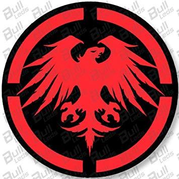 Red Eagle Car Logo - Bull-LEDs Prints Hd Stickers 2Pcs x Red Eagle: Amazon.in: Car ...