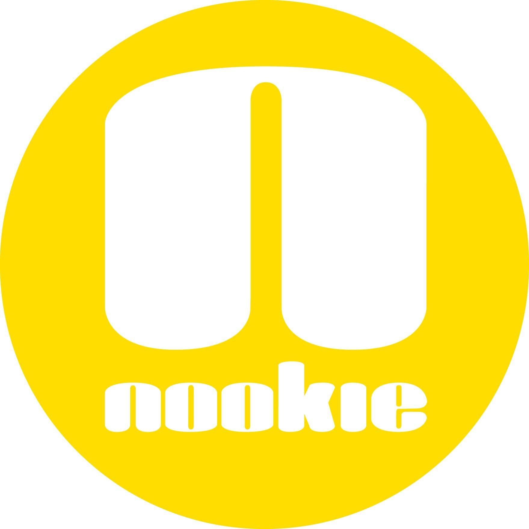 Starting with a Yellow Circle Logo - Nookie Logo Sticker - 15cm - Nookie