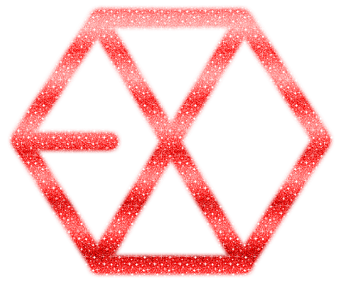 Red Glitter Logo - Exo Red Glitter PNG Logo (Outer) by k-popper88 on DeviantArt