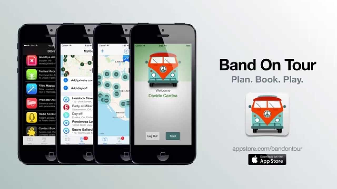Band App Logo - Band On Tour iOS app for Bands and Promoters - YouTube