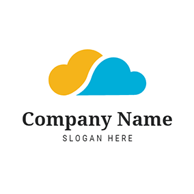 Yellow Cloud Logo - Free Cloud Logo Designs. DesignEvo Logo Maker