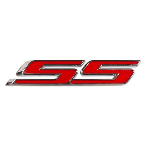 Red SS Logo - 2010-2012 Camaro SS Emblem Red