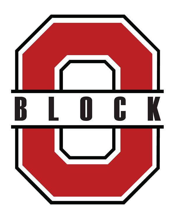 Ohio State O Logo - Block O Ohio State Athletics Student Section logo