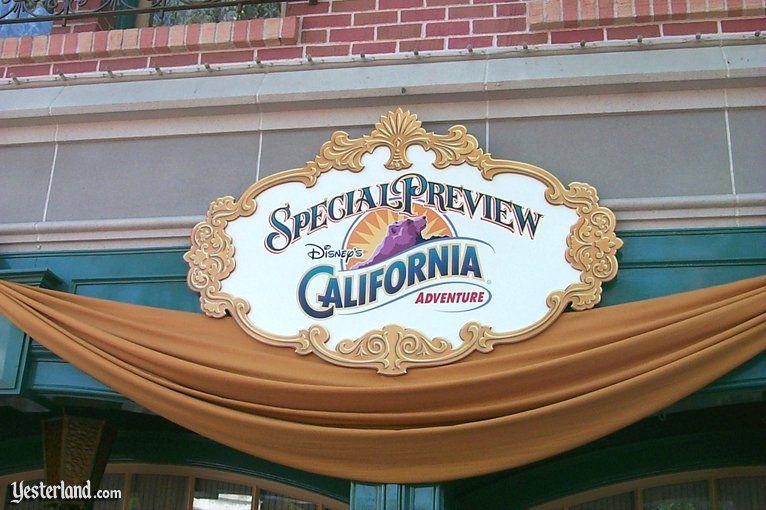 Disney's California Adventure Logo - California Adventure Preview Center at Yesterland