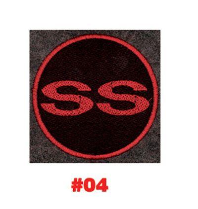 Red SS Logo - CARPET FLOOR MATS, W SS LOGO, RED (set)