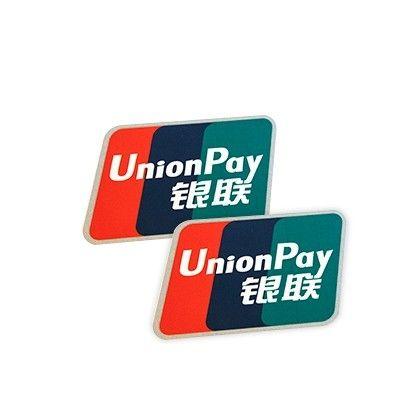 UnionPay Logo - Unionpay Logo Sticker (Parallelogram with Silver side) - UnionPay ...
