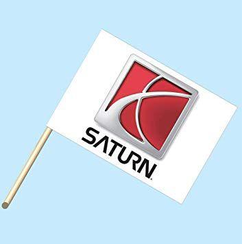 Saturn Car Logo - Amazon.com : Saturn Logo 30 x 42 Car Lot Flag Mounted
