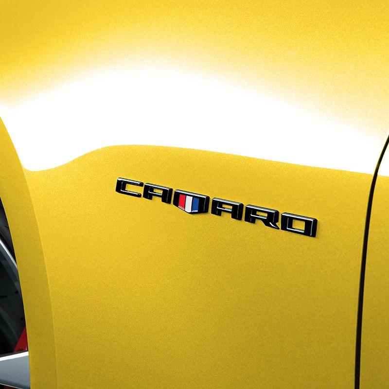 2018 Camaro Logo - 2018 Camaro Letters with Logo Emblems, Front Fenders, Black | 84152028