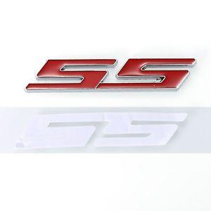 Red SS Logo - 1x Red SS Logo Side Emblem Decal Sticker For Chevrolet IMPALA COBALT