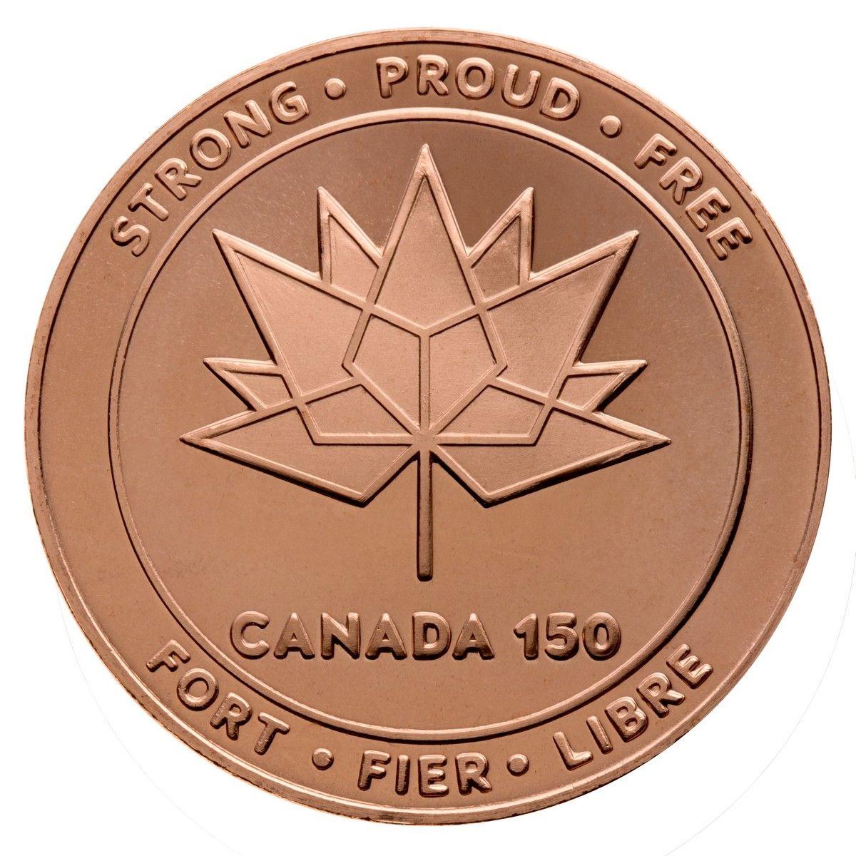 Bronze Logo - Canada 150 Logo Medal