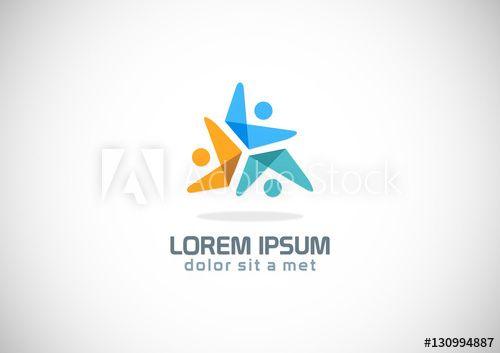 Three People Logo - three people circle colored logo - Buy this stock vector and explore ...