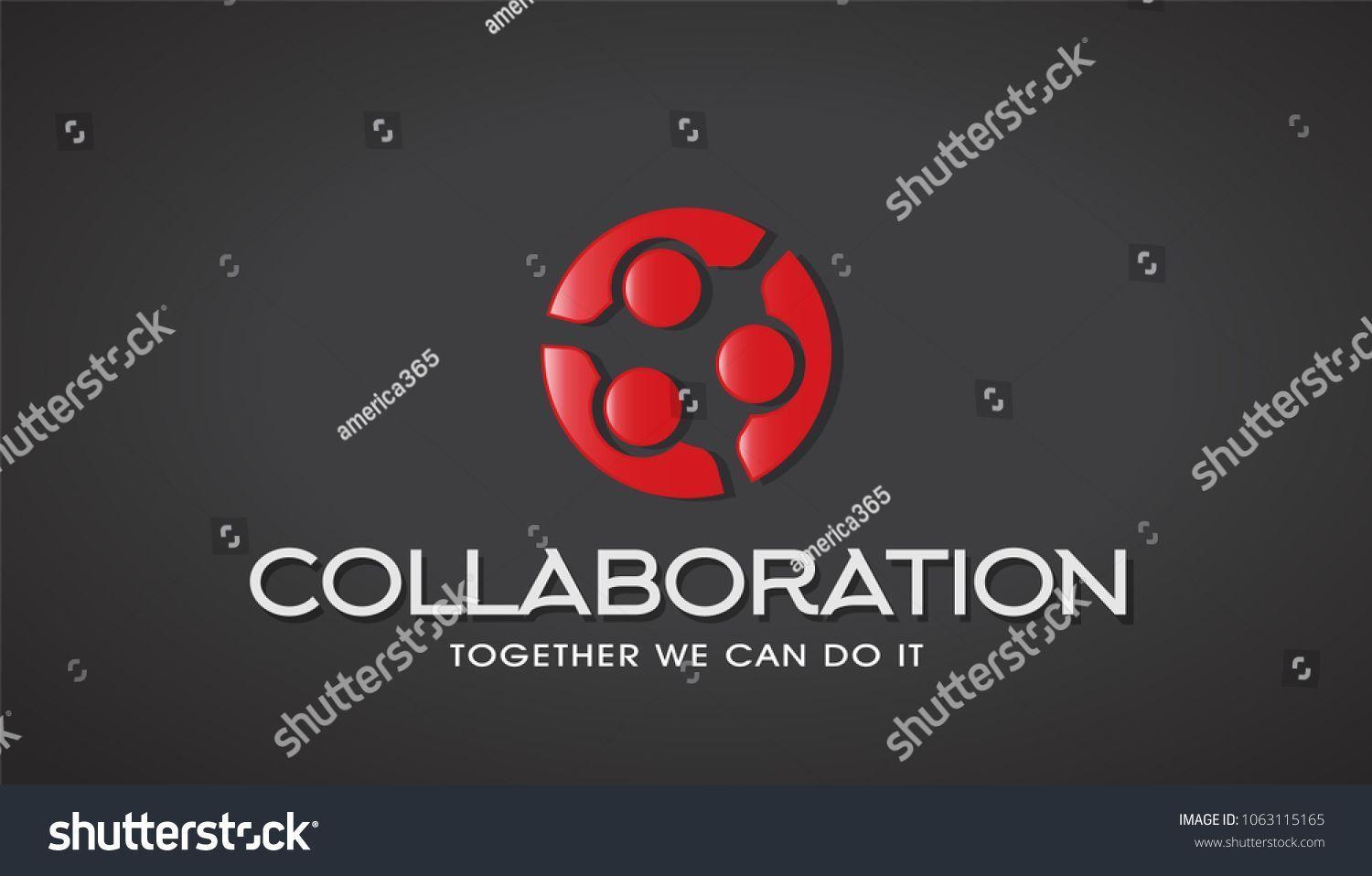 Three People Logo - Three People Collaboration. Concept of Teamwork #people #social