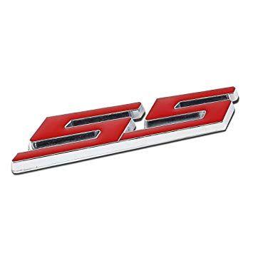 Red SS Logo - DNA EM L SS RD Logo Metal Decal Emblem: Automotive