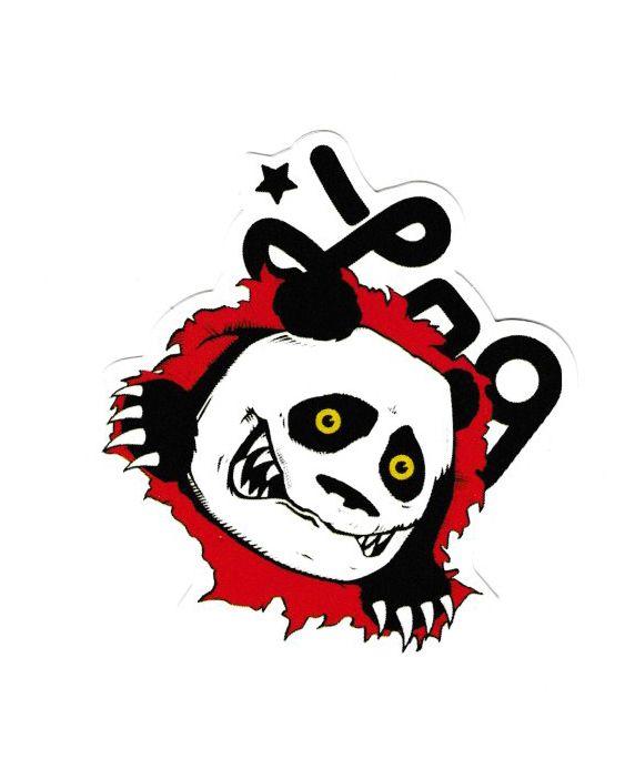 LRG Panda Logo - 1848 LRG Panda Ripper Logo , 8x7 cm decal sticker - DecalStar.com